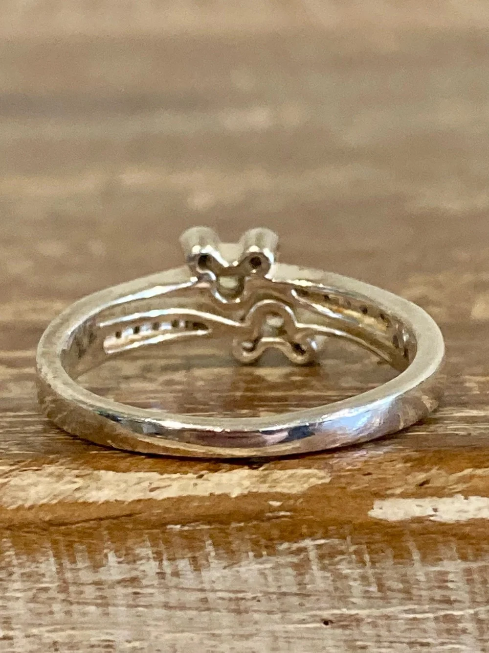 Sterling Silver 925 Disney Mickey Mouse Ring Clear Gem Size 8
